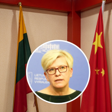 Premjerė: Lietuva neturi laikytis Kinijos diktato