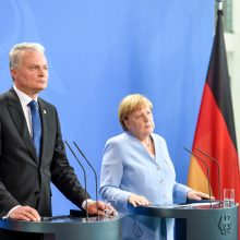 G. Nausėda dėl Astravo AE kreipėsi į A. Merkel: prašome pagalbos