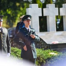 Omonininkų nužudytus pasienio pareigūnus pagerbė valstybės vadovai