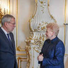 D. Grybauskaitė padėkojo Austrijai už principingą poziciją