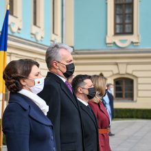 G. Nausėda žada siekti stipresnių sankcijų Rusijai dėl konflikto Ukrainoje