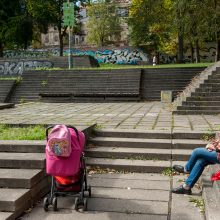 Reformatų skverą reformuoja ekskavatoriai