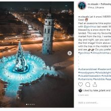 Vilniaus eglė vėl karaliavo gražiausių pasaulyje kalėdinių puošmenų topuose