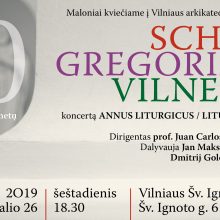 „Schola Gregoriana Vilnensis“ 30-mečio koncertas – su džiazo prieskoniais