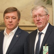 „Valstiečių“ lyderis Ramūnas Karbauskis ir Seimo narys Gediminas Kirkilas