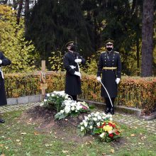 Paminėtos partizano A. Kraujelio-Siaubūno laidotuvių metinės