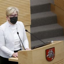 „Valstiečiai“ toliau protestuoja: atsisakė užduoti klausimus I. Šimonytei