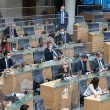 Seimo valdyba kitą savaitę šaukia pirmąjį nuotolinį parlamento posėdį