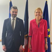M. Abukevičius susitiko su Prancūzijos gynybos ministerijos politikos direktore A. Guitton