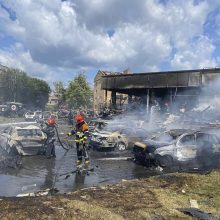 Karas: per rusų raketų atakas Dnipre trys žmonės žuvo, 15 sužeista 