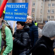 Po protesto – A. Orlausko pareiškimas apie valdžią: jie – ne vadovai, jie iškamšos