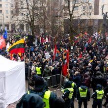 Sausio 13-osios minėjimas – triukšmingas: premjerė kalbą sakė su ašarom, protestuotojai rėkė „Gėda!“