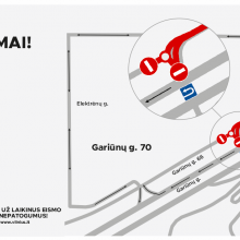 Dėmesio, vairuotojai: rengiant sankryžą prie Gariūnų bus ribojamas eismas