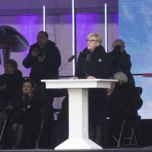 Prezidentas apie šūkaujančią minią per Sausio 13-iosios renginį: žuvusieji to nenusipelnė
