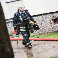 Kauno daugiabutyje gaisras: aštuntame aukšte degė butas – žuvo keturios katės