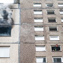 Kauno daugiabutyje gaisras: aštuntame aukšte degė butas – žuvo keturios katės