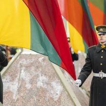 Laisvės gynėjų dienos proga Vilniuje pakeltos valstybės vėliavos