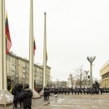 Laisvės gynėjų dienos proga Vilniuje pakeltos valstybės vėliavos