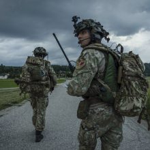 Lietuvos kariai baigė NATO šalių ir partnerių pratybas Slovėnijoje