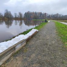 Meras: situacija Klaipėdos rajone slūgstant vandeniui Minijoje pamažu stabilizuojasi