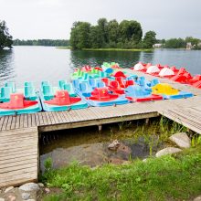 Trakuose mindami vandens dviračius orkestrantai minės Žalgirio mūšį