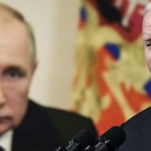 J. Bidenas: V. Putinas klaidingai apskaičiavo Rusijos galimybes okupuoti Ukrainą