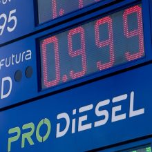 Finansų analitikas: krentančios naftos kainos galėtų lemti maždaug 6 centų kuro kainų poslinkį