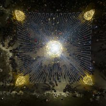 Jonavoje suspindo ne tik Kalėdų eglė – nušvito ir pasakiškas eglučių miestelis