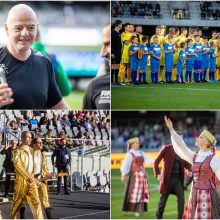 Futbolo šventė Kaune: Lietuvos legendas egzaminuoja FIFA žvaigždės