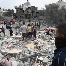 Izraelis išplėtė evakuacijos įsakymą Gazos Ruožo gyventojams