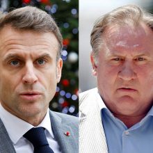 E. Macronui – kritika už palaikymą G. Depardieu