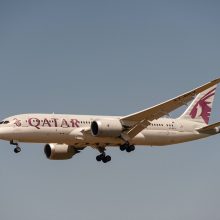 Į Dubliną skridusiam „Qatar Airways“ lėktuvui susidūrus su turbulencija sužeista 12 žmonių