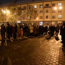 Klaipėdos žydai įžiebė menorą ir paminėjo Chanuką