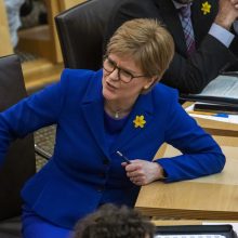 N. Sturgeon paskutinį kartą pasirodė Škotijos parlamente kaip pirmoji ministrė