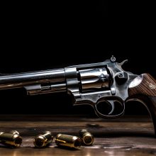 Vyras pranešė policijai apie per medžioklę prarastą revolverį