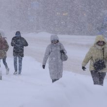 Sniegas vėl smogė Klaipėdai