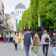 Darbo dienos proga – profsąjungų eitynės Kauno centre