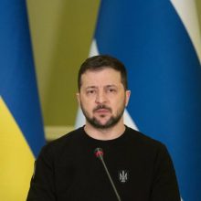 V. Zelenskis: Ukraina pirmoji pasaulyje kuria jūrinių dronų laivyną