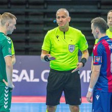 UEFA Futsal Čempionų lygos kovas „Kauno Žalgiris“ pradėjo nesėkme 