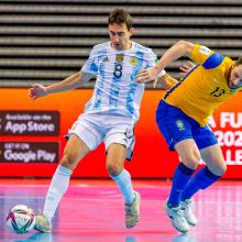 Pietų Amerikos salės futbolo galiūnų akistatoje triumfavo pasaulio čempionai argentiniečiai