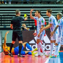 Pietų Amerikos salės futbolo galiūnų akistatoje triumfavo pasaulio čempionai argentiniečiai