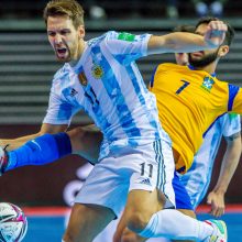 Pietų Amerikos salės futbolo galiūnų akistatoje triumfavo pasaulio čempionai argentiniečiai