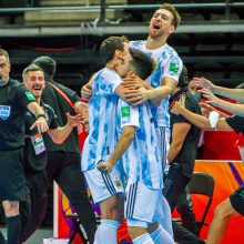 Pietų Amerikos salės futbolo galiūnų akistatoje triumfavo pasaulio čempionai argentiniečiai