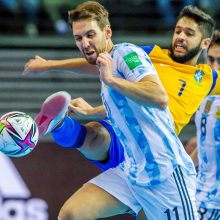 Pietų Amerikos salės futbolo galiūnų akistatoje triumfavo pasaulio čempionai argentiniečiai