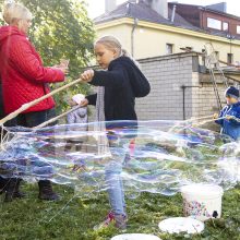 Viename Šančių kieme – būrį žmonių pritraukęs iniciatyvų lietus