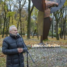 Lietuvos partizanams – pagarbos žvakutės Kaune