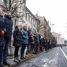 A. Tapinas pasidalijo įspūdžiais po mitingo: ėjome kaip dvi bangos