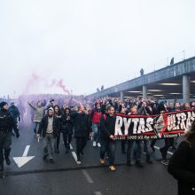 Skaitytojai: „Ryto“ sirgaliai mitinguoja Kaune 