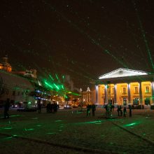 Nušvito gimtadienį švenčianti sostinė: prasidėjo pirmasis Vilniaus šviesų festivalis