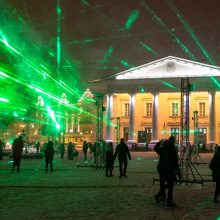 Nušvito gimtadienį švenčianti sostinė: prasidėjo pirmasis Vilniaus šviesų festivalis